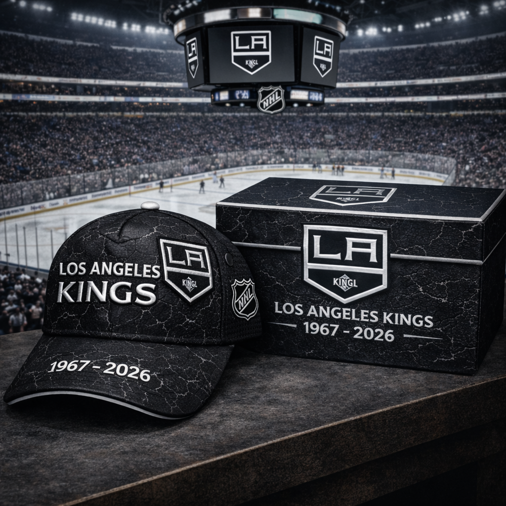 Premium NHL LAK Vintage Crackle Anniversary Hat V6 NMD CTKT