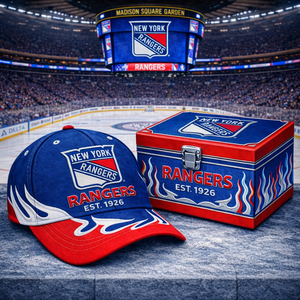 Premium NHL NYR Flame Heritage Vintage Cap V13 NMD CTKT