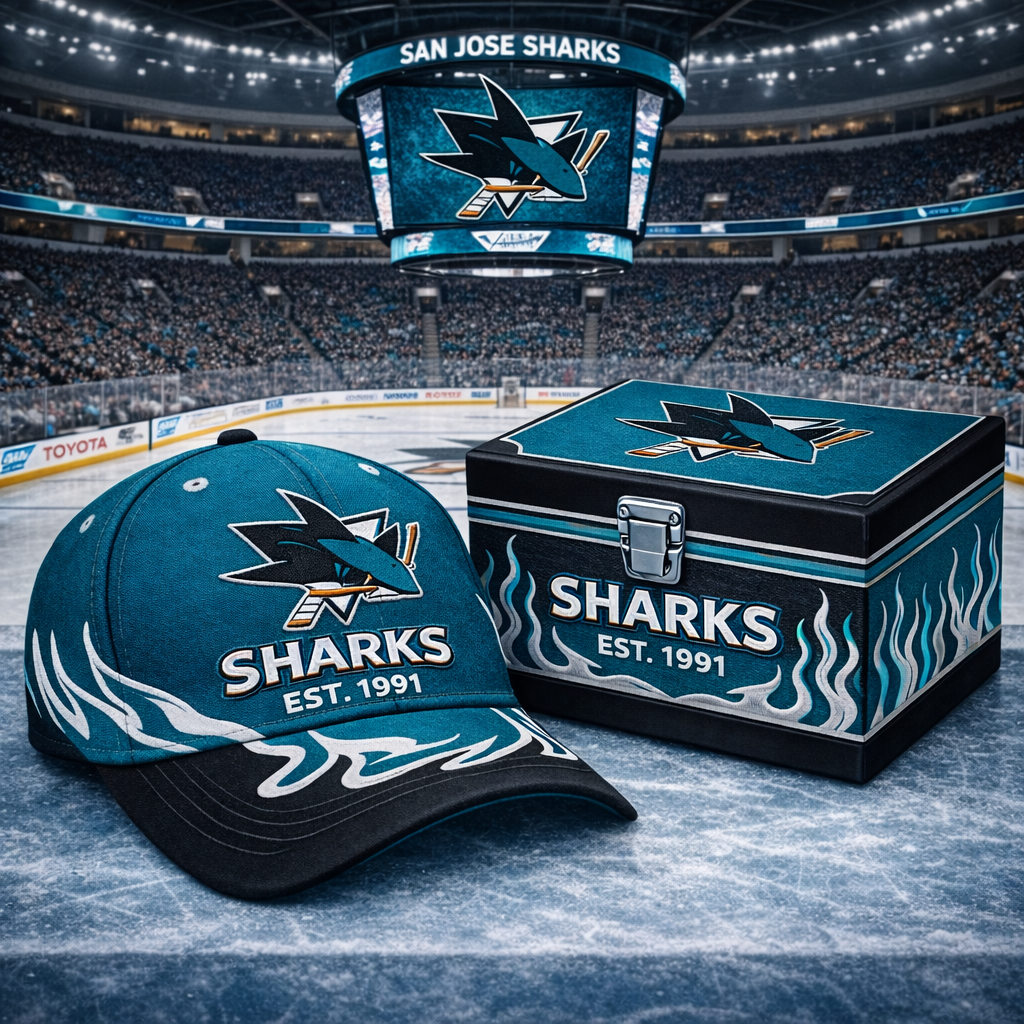 Premium NHL SJS Flame Heritage Vintage Cap V13 NMD CTKT