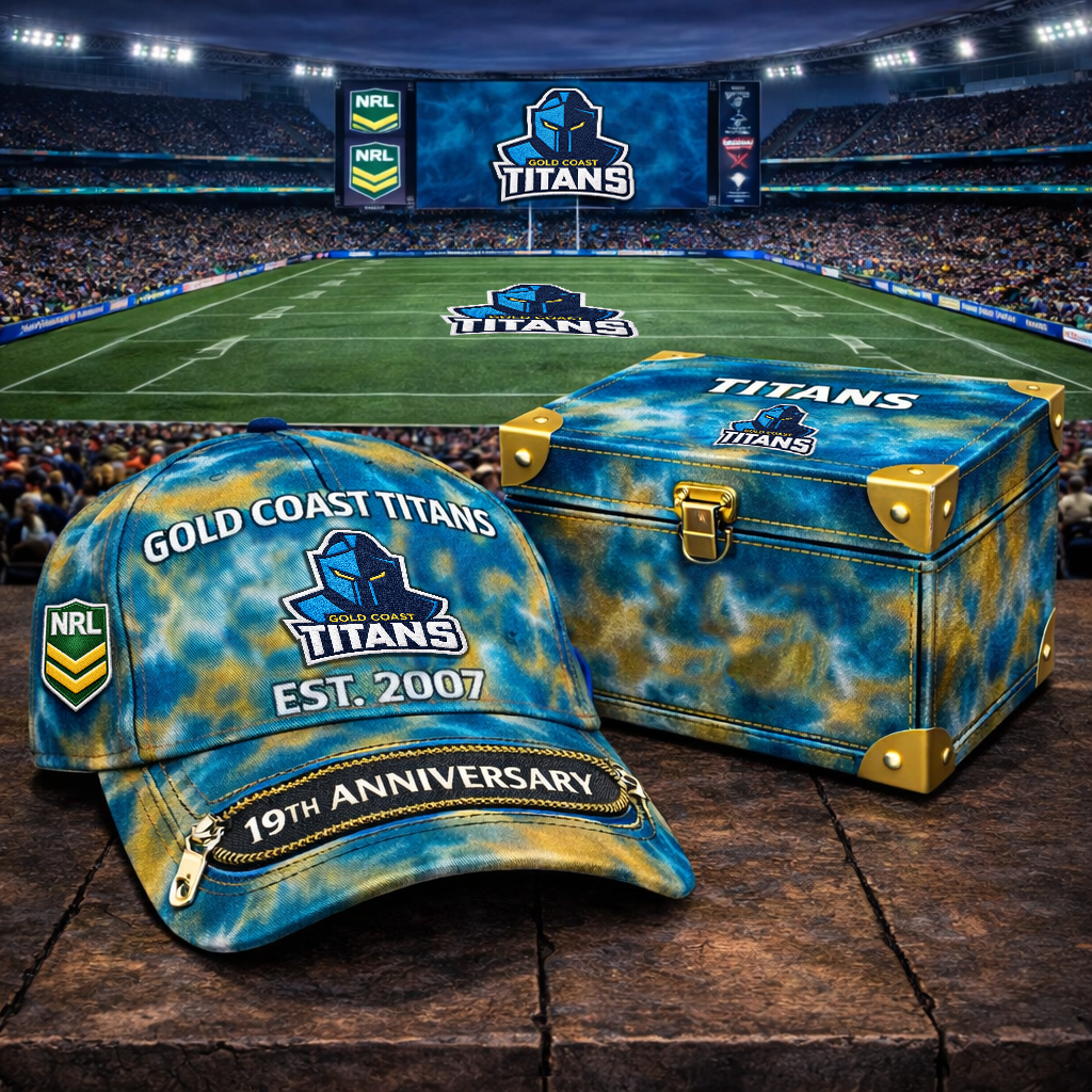 Premium NRL GCT Anniversary Tie-Dye Heritage Zipper Cap V9 NMD TTV