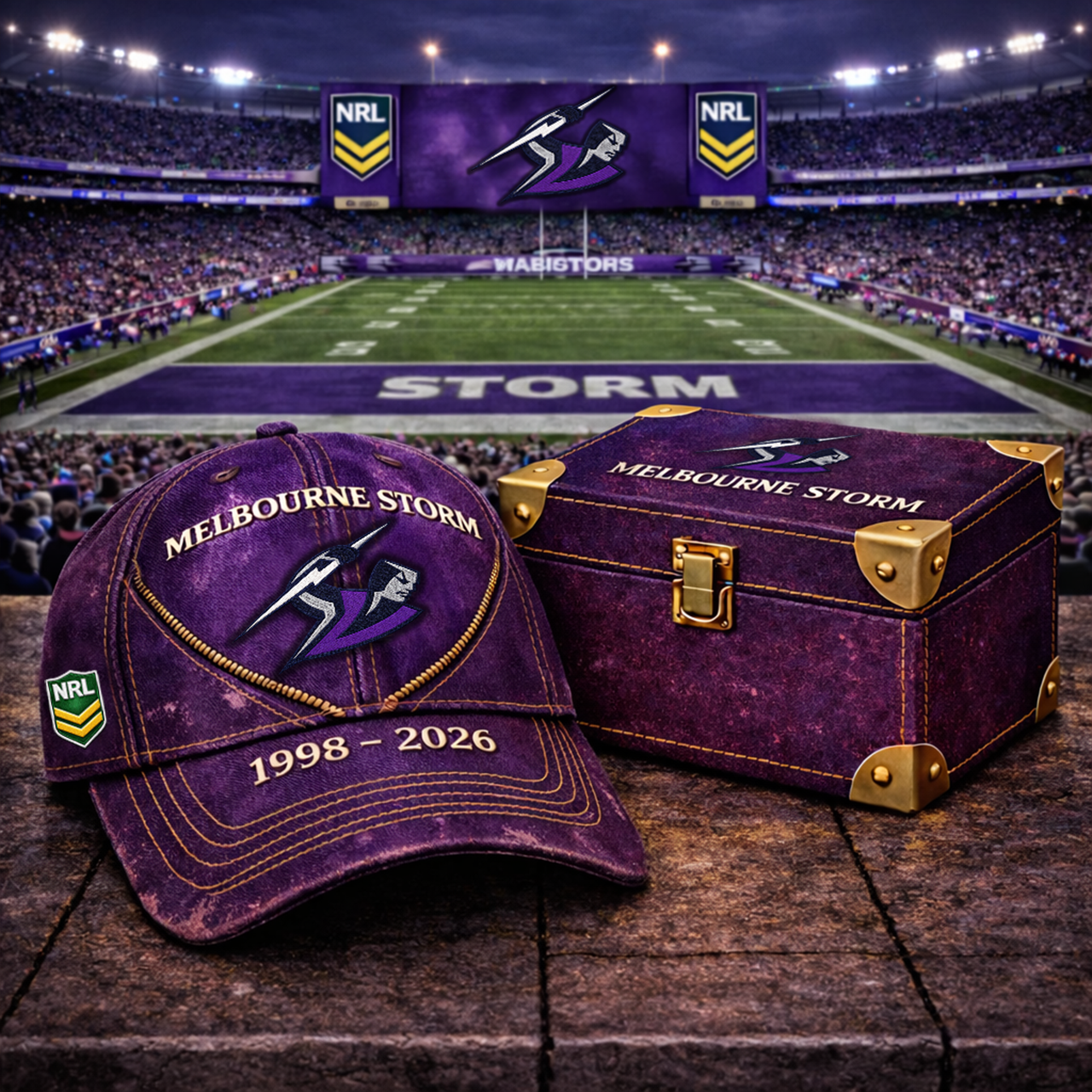 Premium NRL MS Vintage Zipper Heritage Anniversary Cap V10 NMD TTV