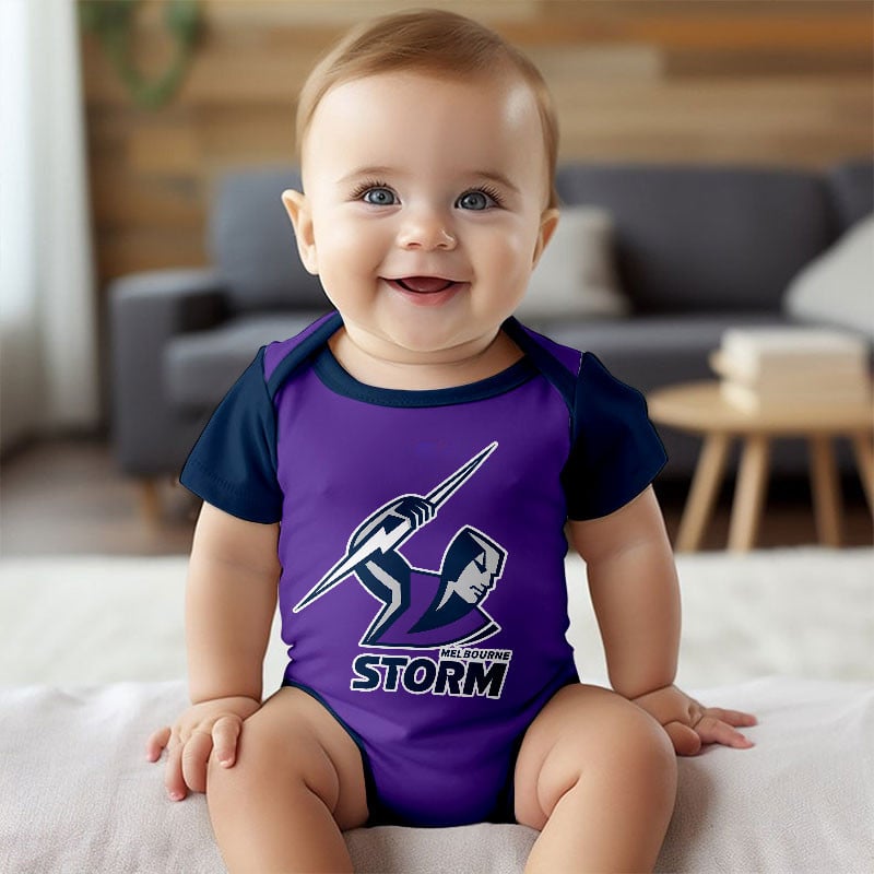 PREMIUM NRL X MS New Baby Romper Custom Name For Kids NDT LVH