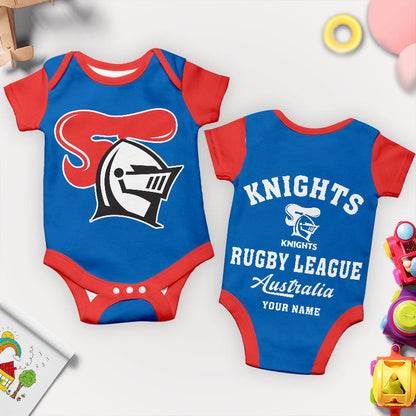 PREMIUM NRL X NK New Baby Romper Custom Name For Kids NDT LVH