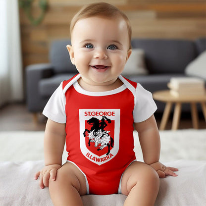 PREMIUM NRL X SID New Baby Romper Custom Name For Kids NDT LVH