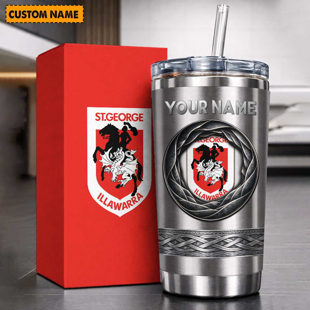 PREMIUM NRL X ST.GID Tumbler Custom Name Gifts For Fans (Limited Edition) 2026 NDT NQK