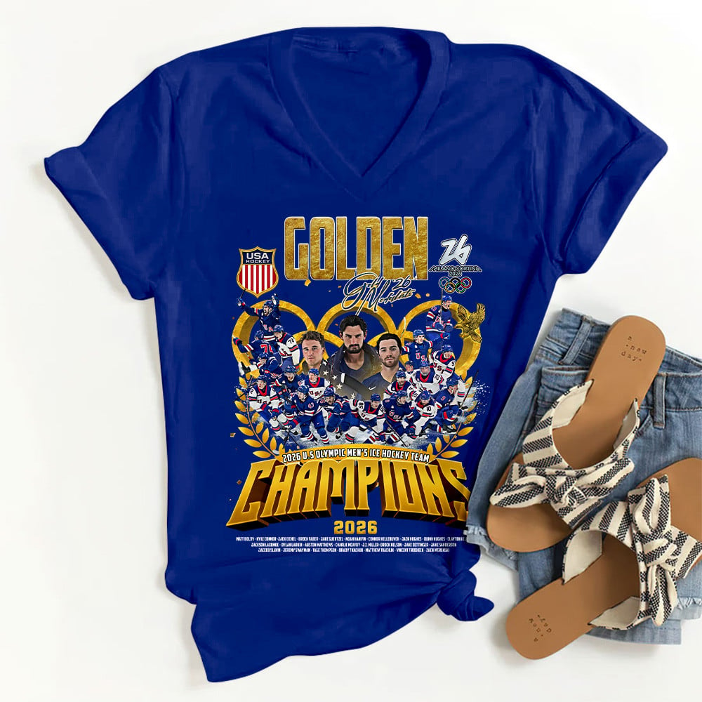 Premium Olympic USA Ice Hockey Champions 2026 Shirt V1 NMD TTV
