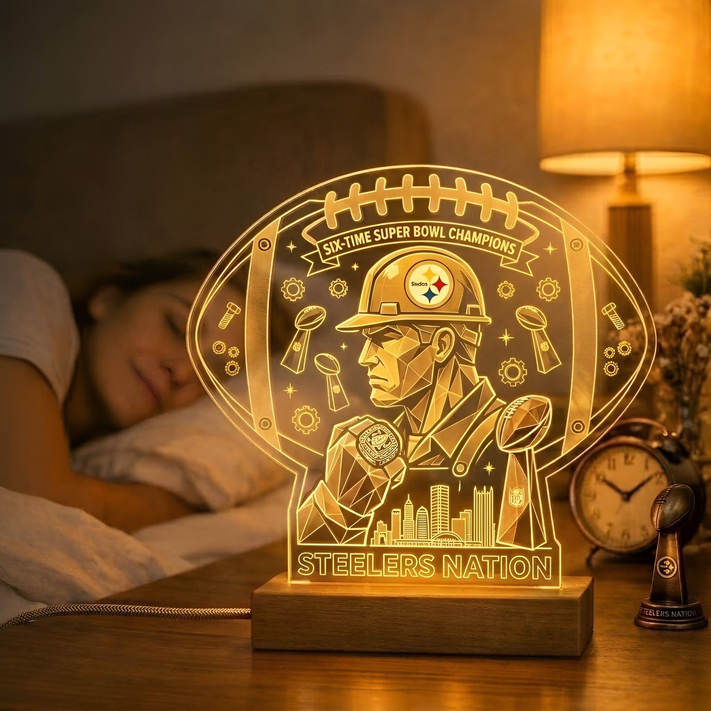 PS  x NFL Acrylic LED Desk Lamp NAK NTN