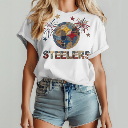 PS Premium NFL 250th Anniversary Of America Patchwork Women Shirt DDT CTND