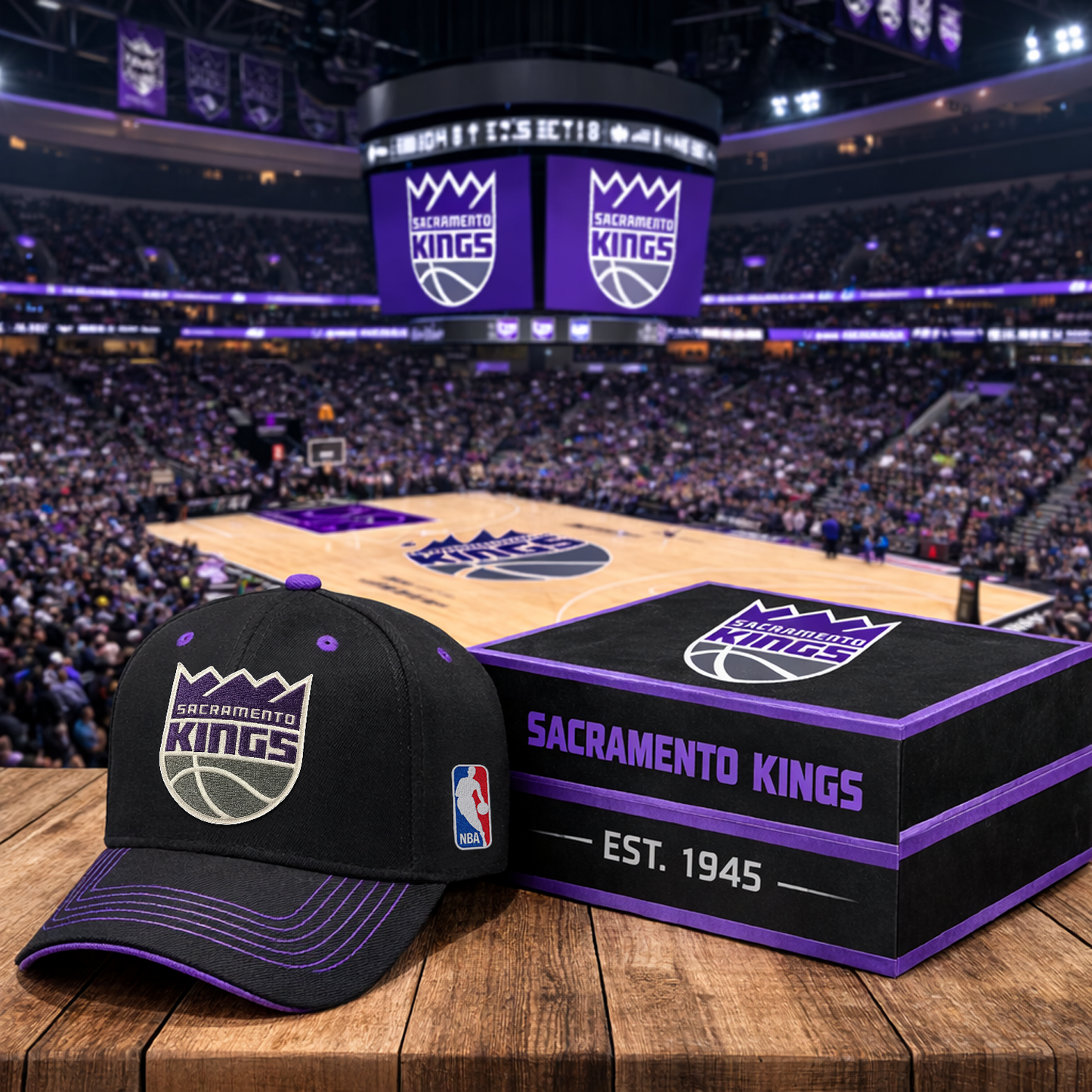 SAC x NBA Classic Fan Snapback Hat NAK NHT