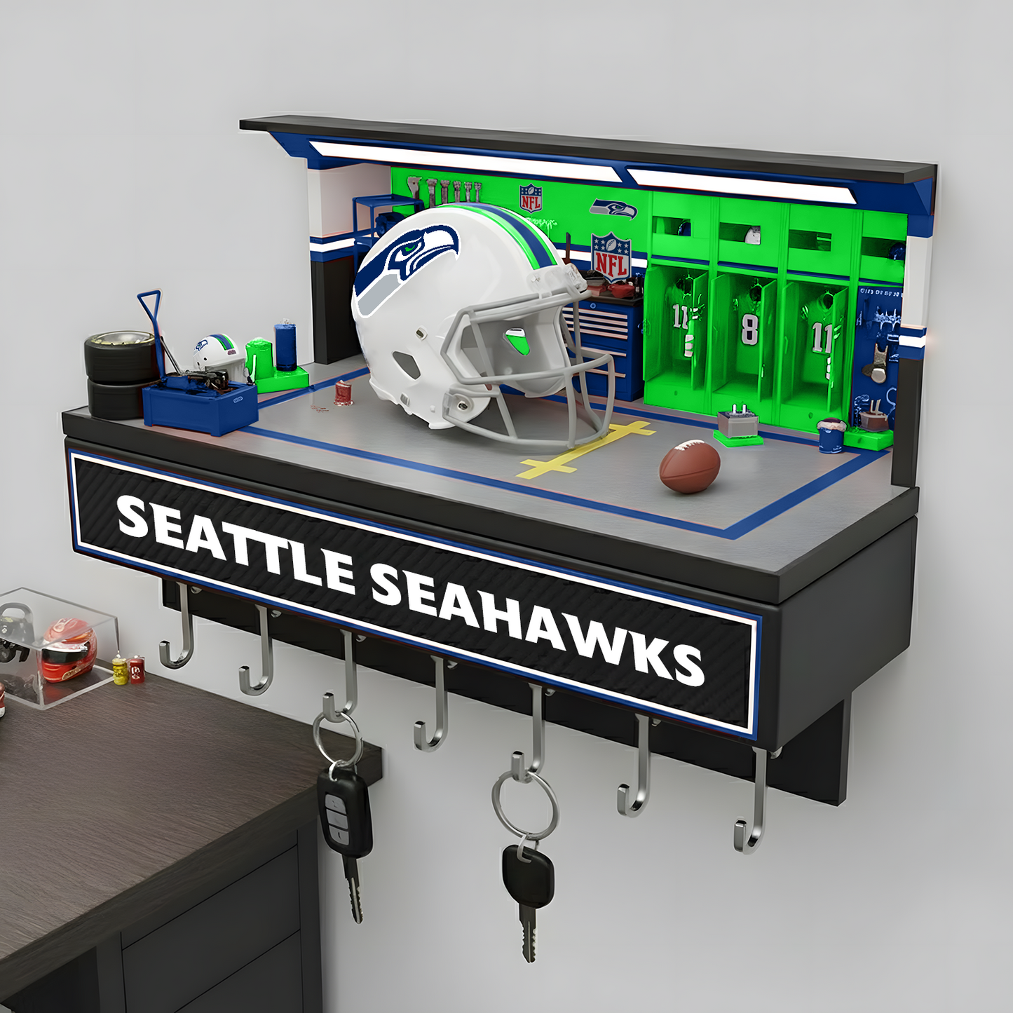 SEA X NFL Decorative key holder in a sporty style NAK NHT