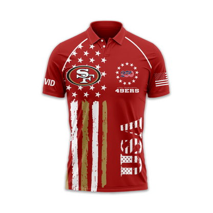 SF49 Premium NFL American Semiquincentennial Polo Shirt DDT NTL