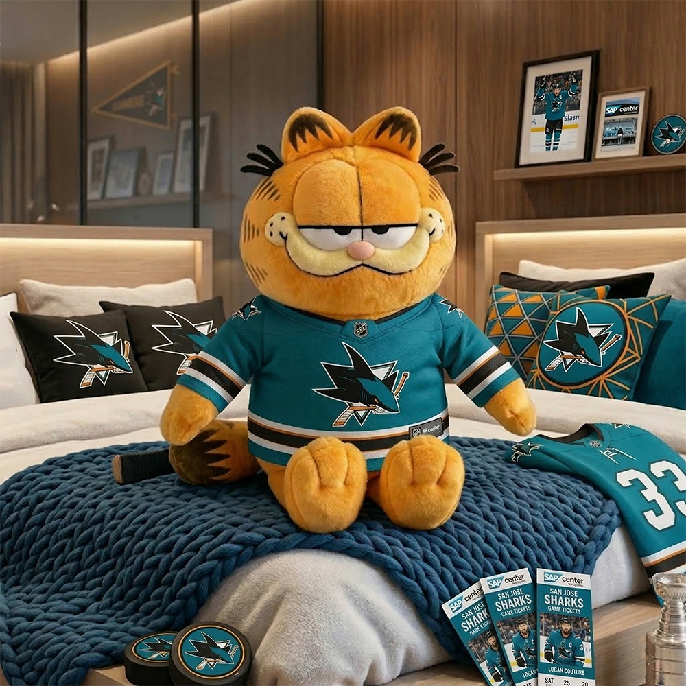 SJS x Garfield plushie in NHL team editions NAK TTT