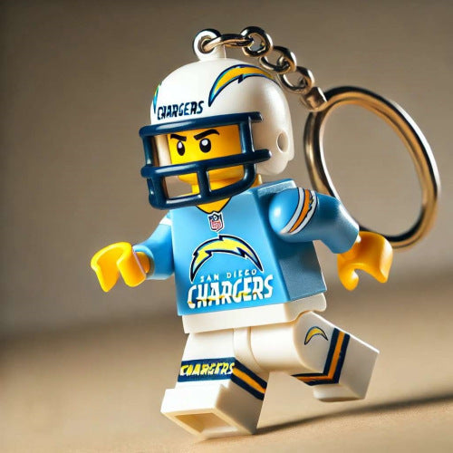 2026 New Football Team Building Blocks Keychain