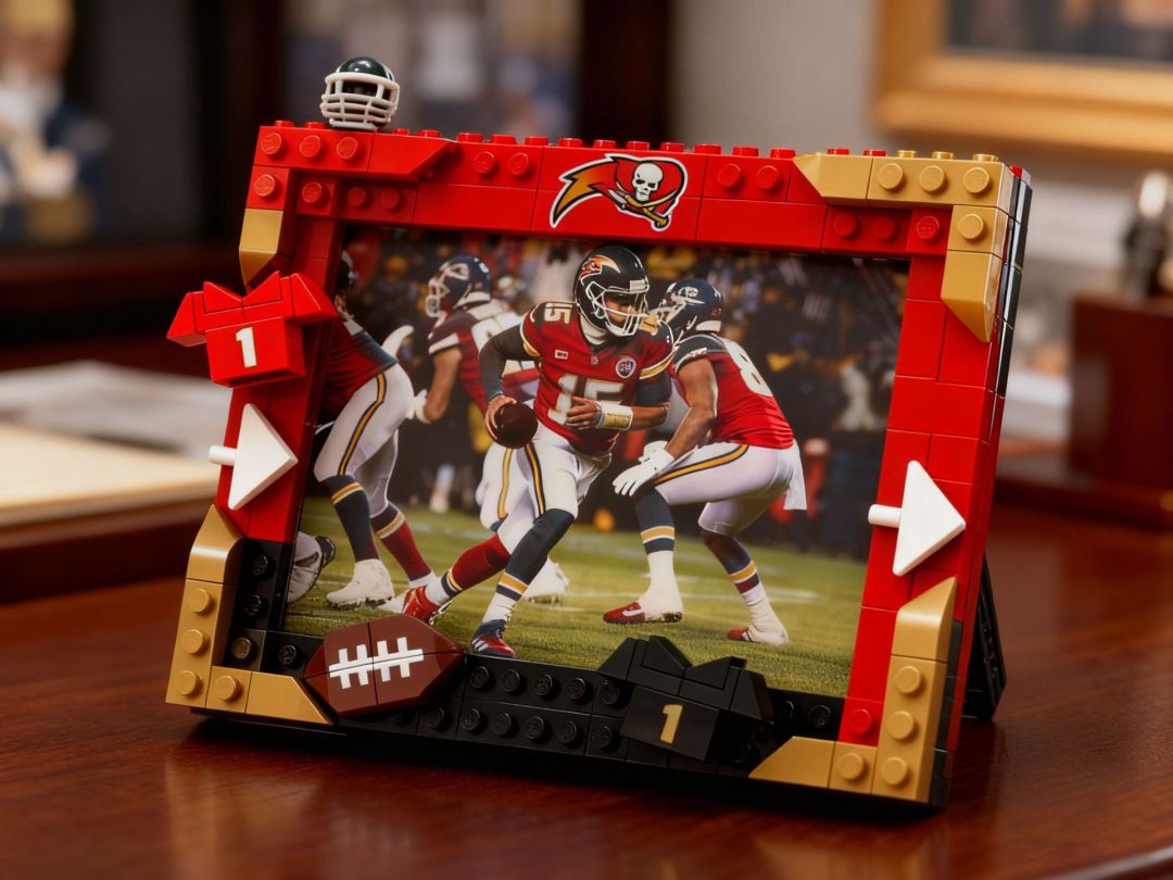2026 Football Team Commemorative Photo Frame Building Blocks