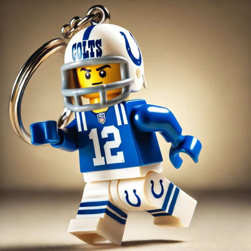 2026 New Football Team Building Blocks Keychain