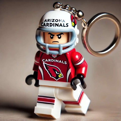 2026 New Football Team Building Blocks Keychain