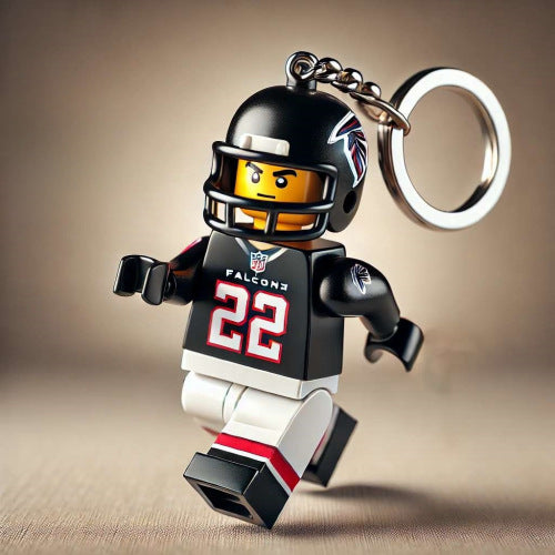 2026 New Football Team Building Blocks Keychain