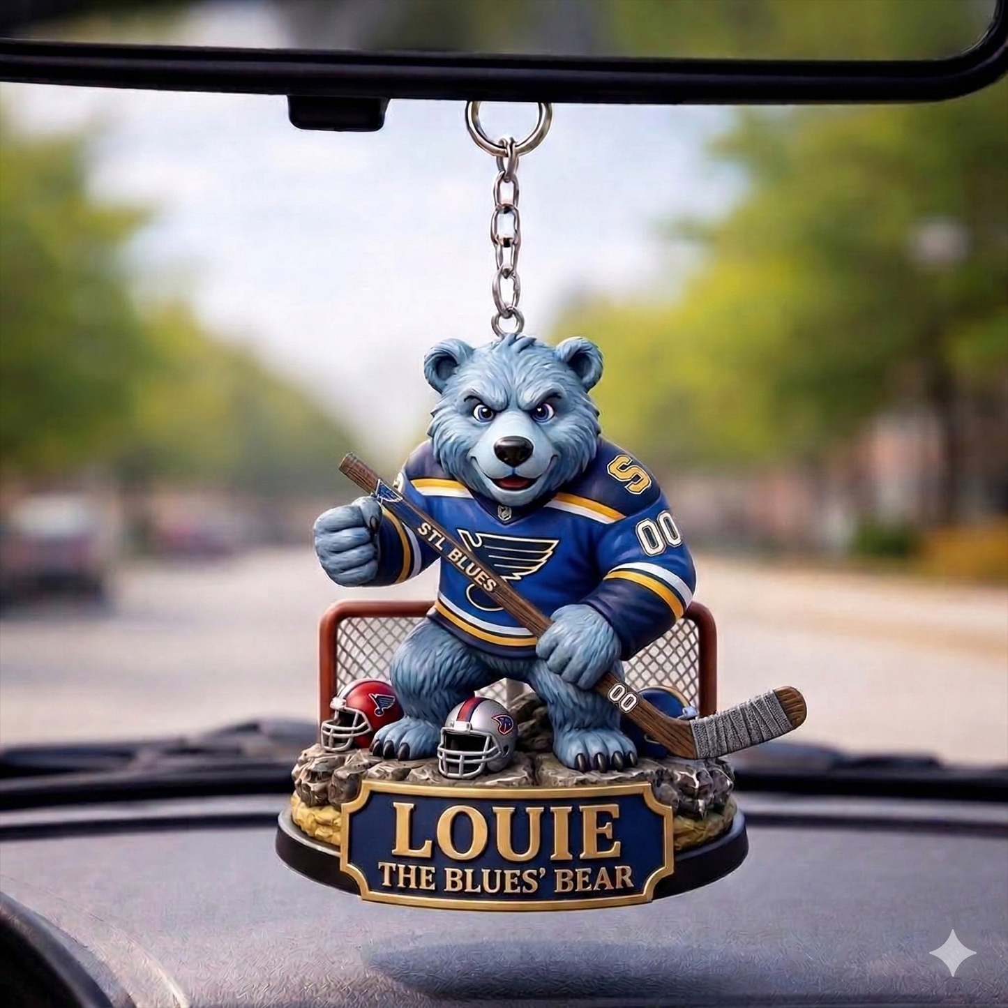 SLB x NHL Guardian Mascot Car Decor NAK TTT