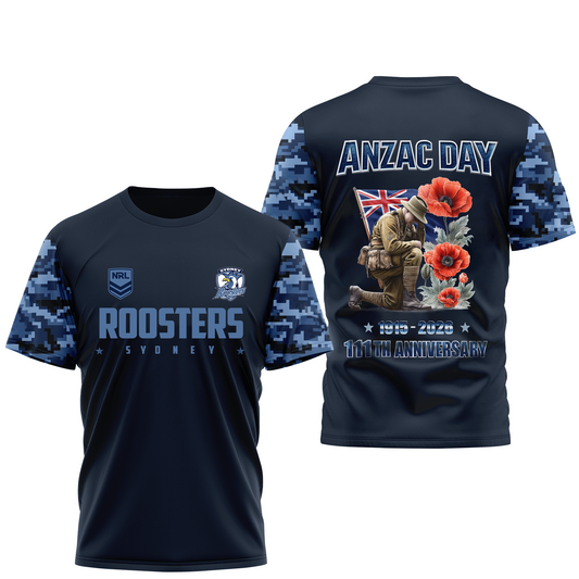 SR x NRL 111th Anniversary Anzac Day Shirt DDT CTND