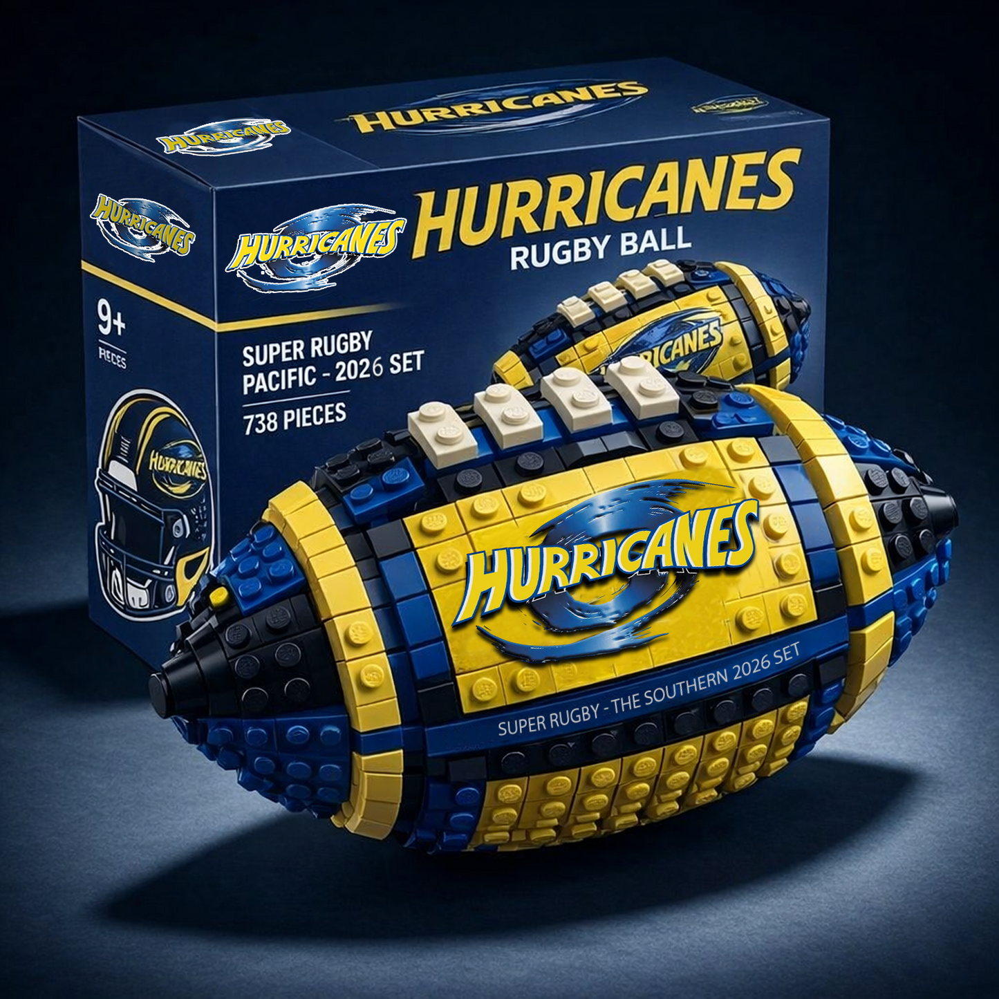 SRP x HUR Rugby Ball Building Block Set  NAK NHT