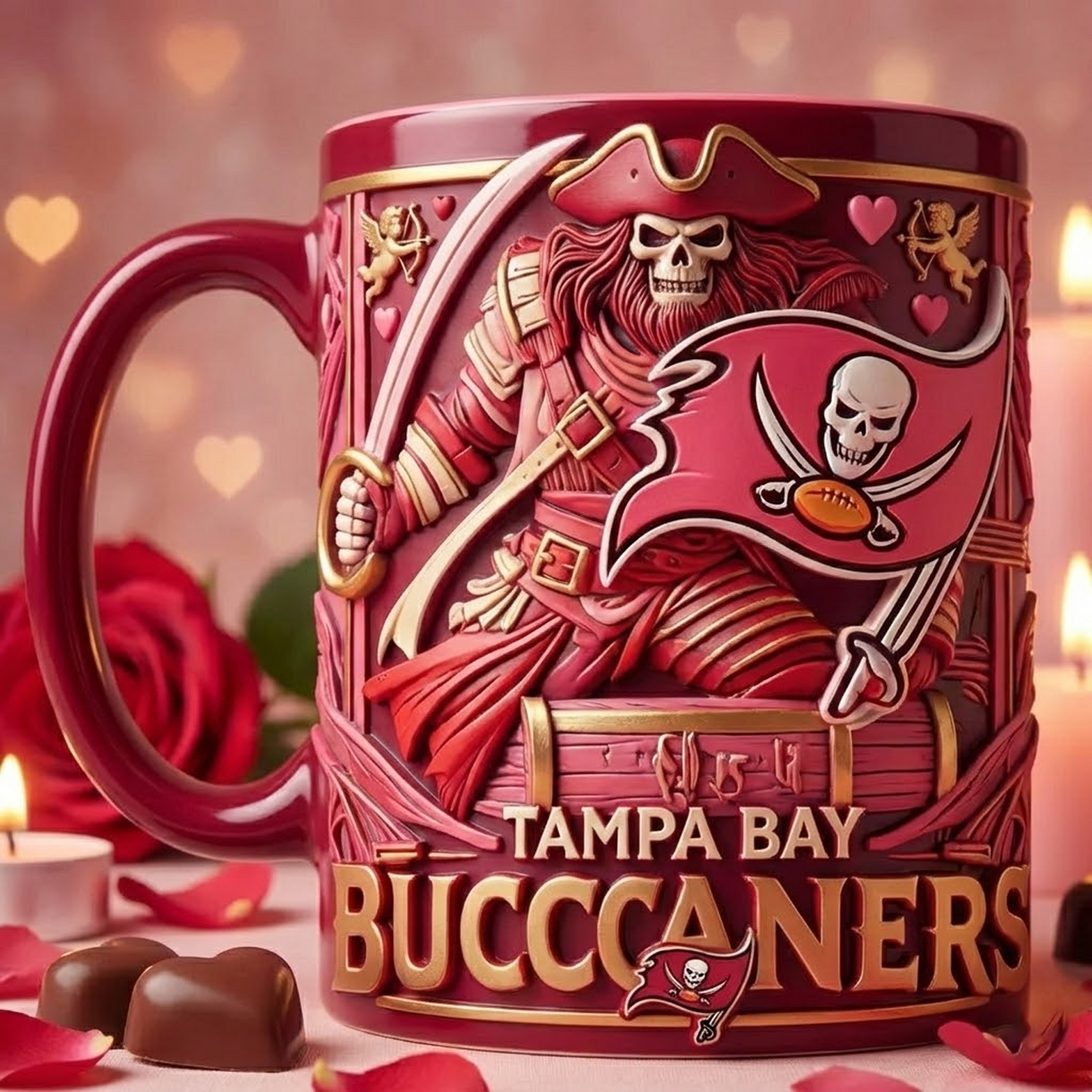 TB X NFL Love Season Mug - Valentine V2 NAK NHT