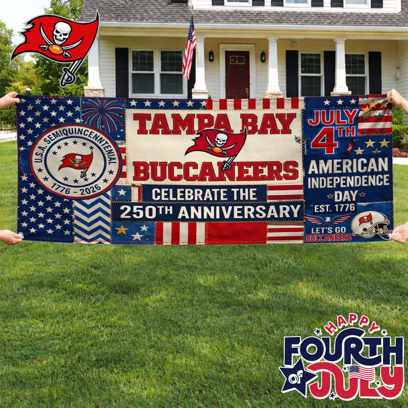 TBB Premium NFL Patchwork America 250 Fabric Banner DDT NTL