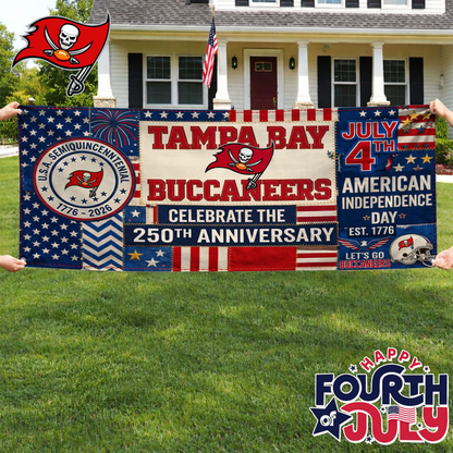 TBB Premium NFL Patchwork America 250 Fabric Banner DDT NTL