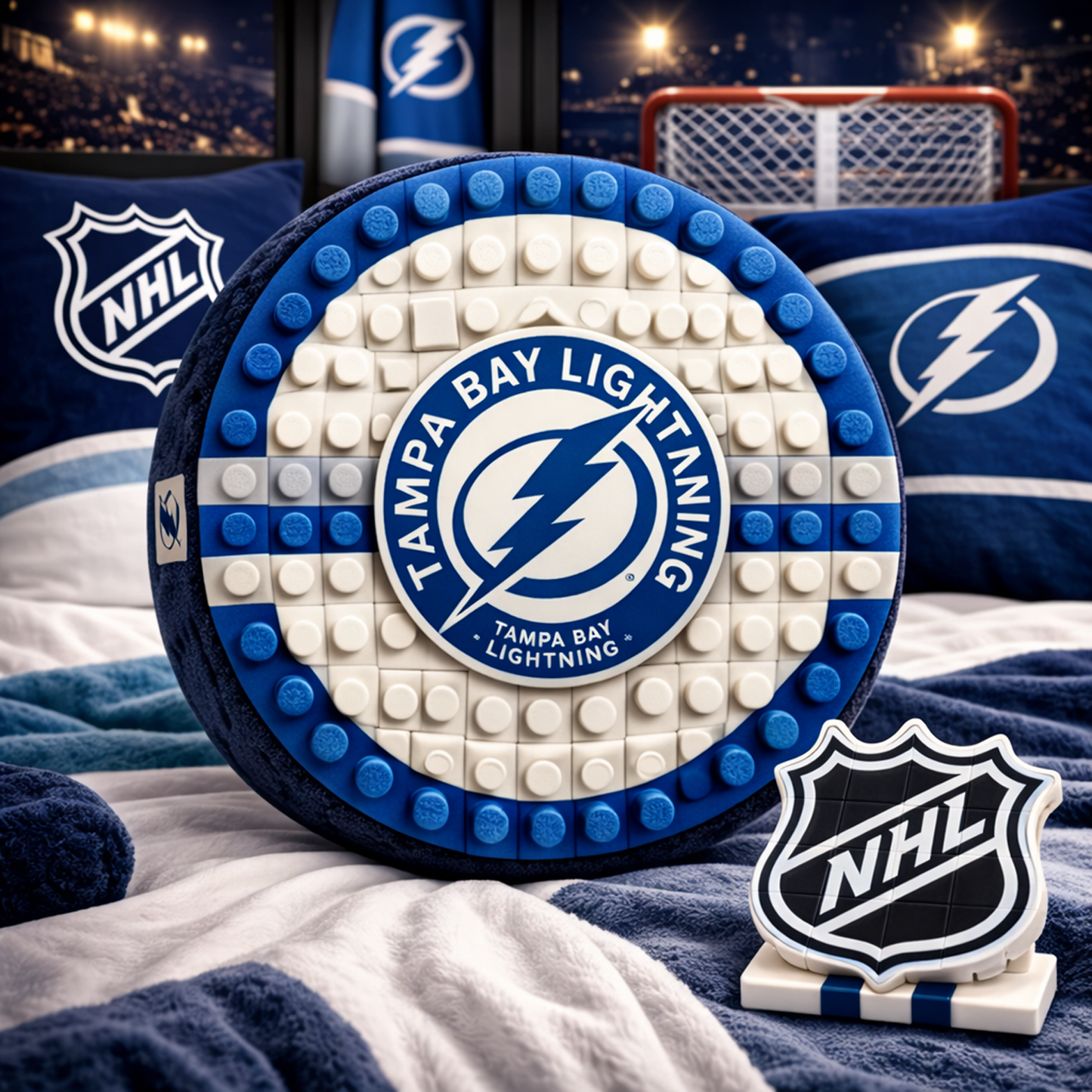 TBL x NHL Hockey Logo Plush Pillow NAK NHT