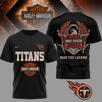 TEN Premium NFL 122 Year Harley Davidson 3D Shirt 2603 DatND DVT