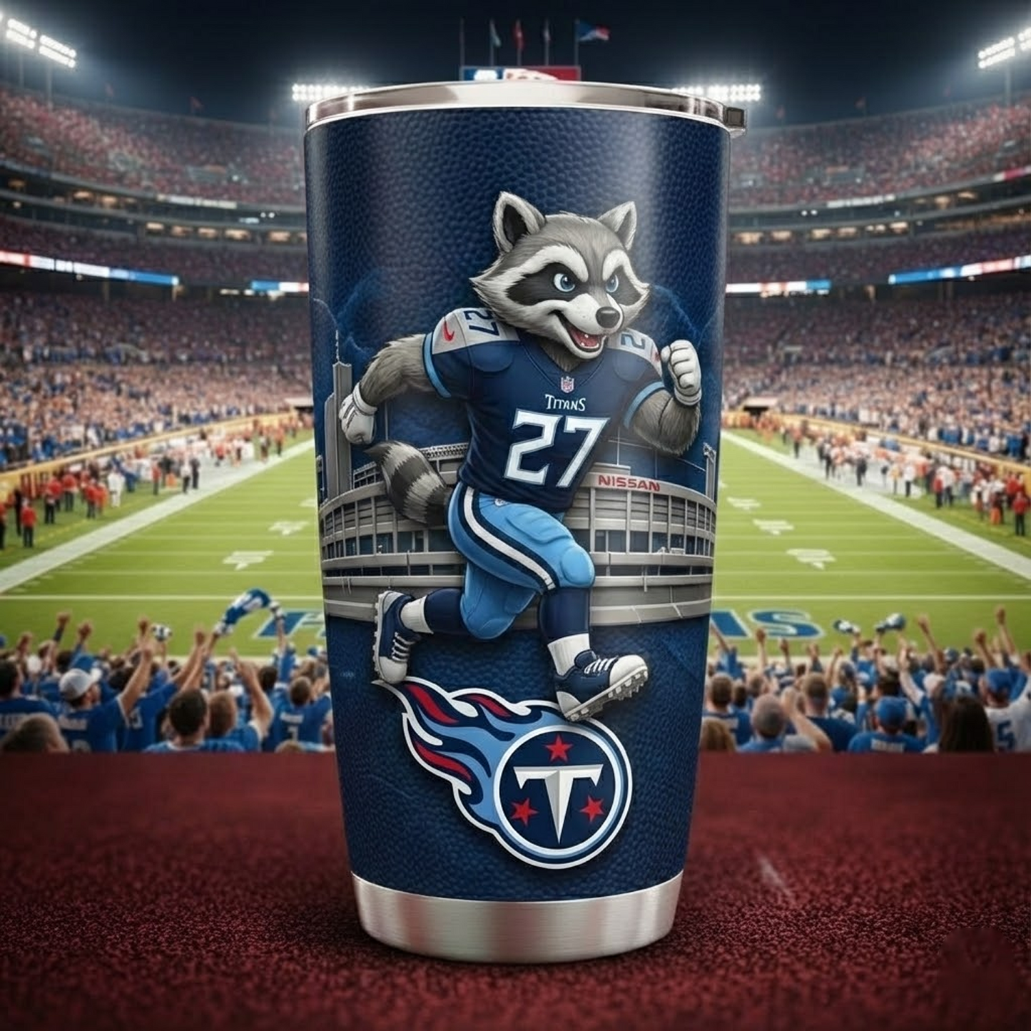 TEN X NFL mascot-shaped thermal mug NAK NHT