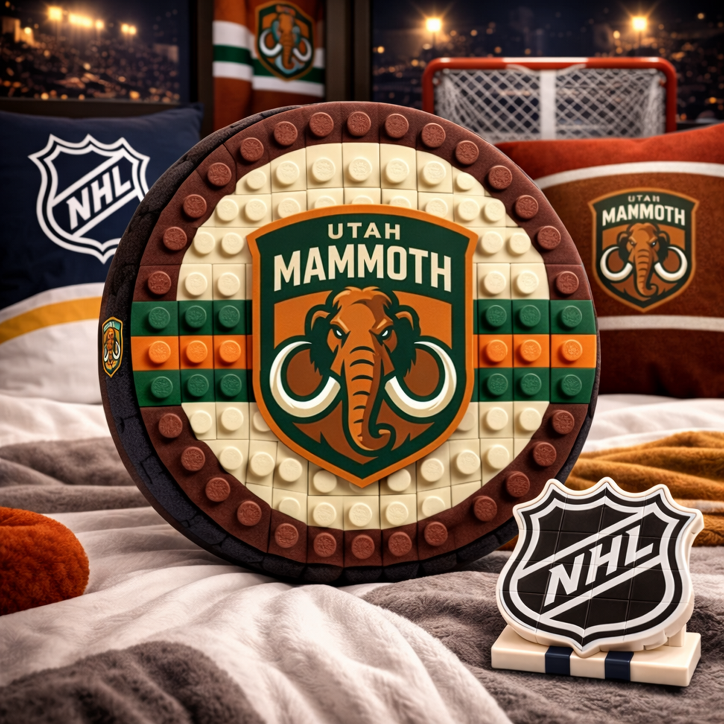 UTA x NHL Hockey Logo Plush Pillow NAK NHT