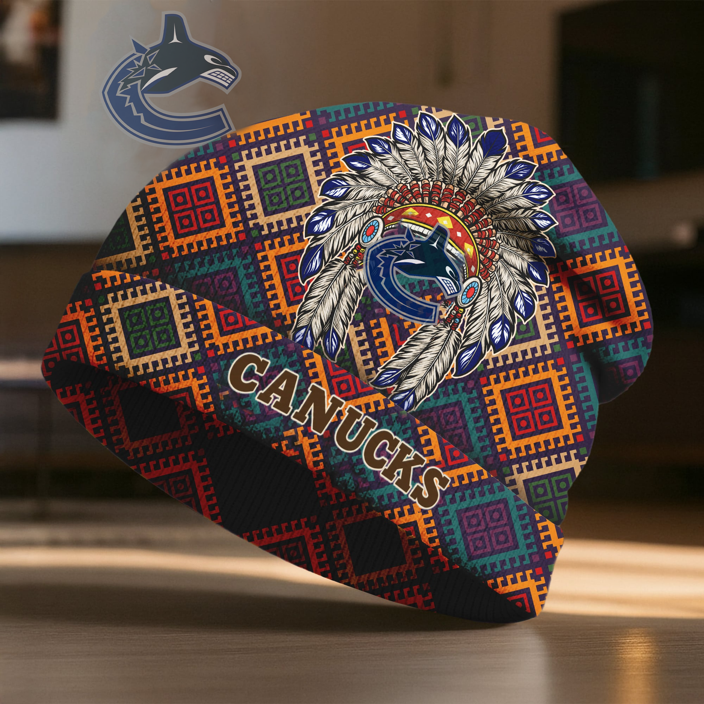 VC x Premium NHL Native American Heritage Beanie Hat NY NAK CTKT
