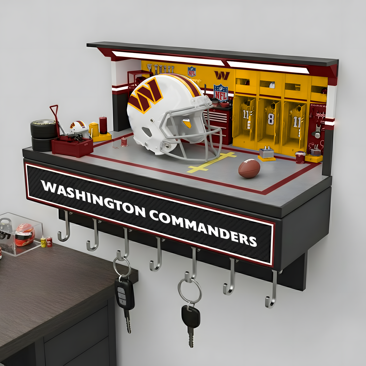 WAS X NFL Decorative key holder in a sporty style NAK NHT