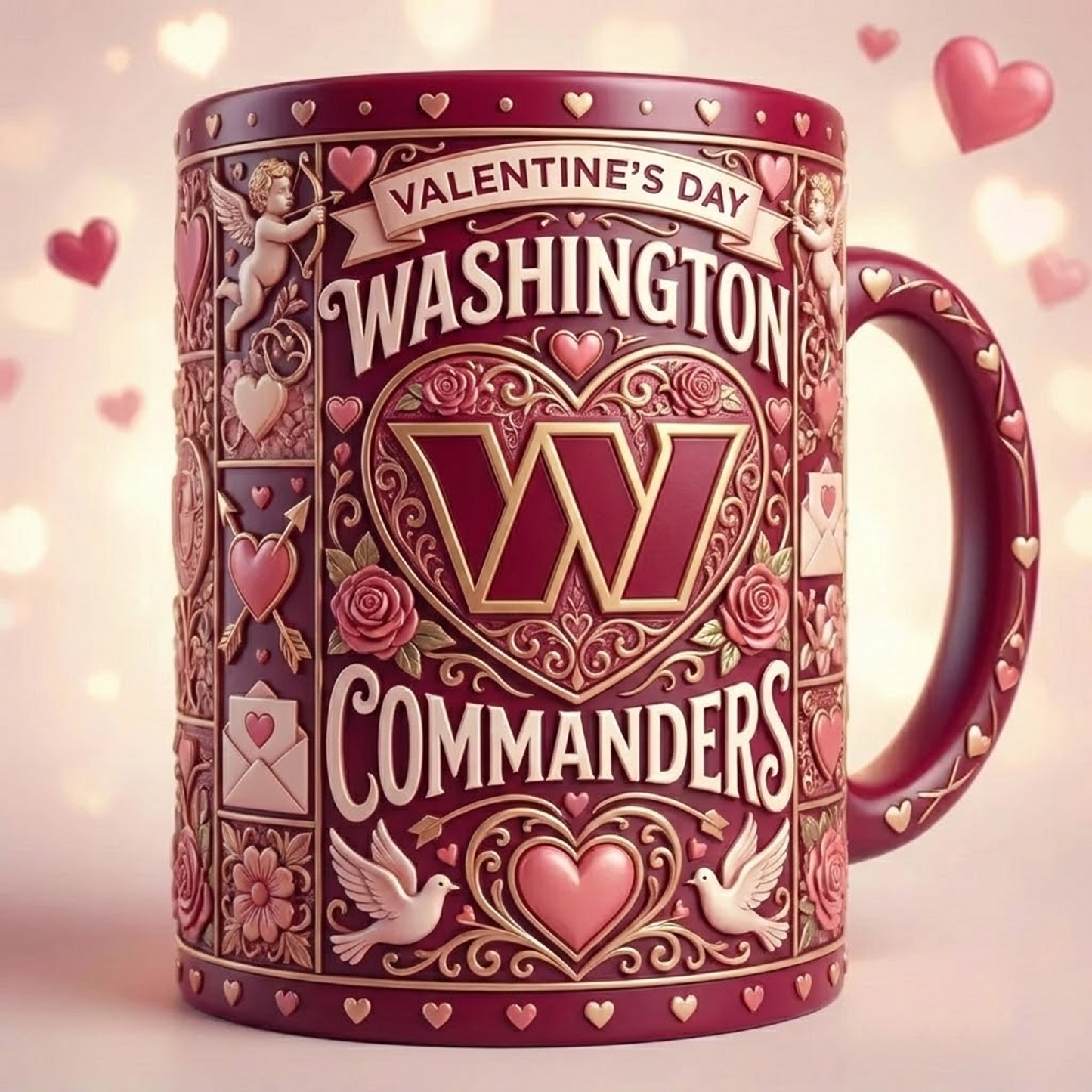 WAS X NFL Love Season Mug - Valentine 2026 NAK NHT