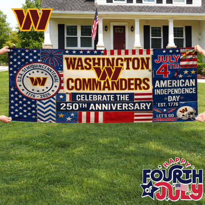 WC Premium NFL Patchwork America 250 Fabric Banner DDT NTL