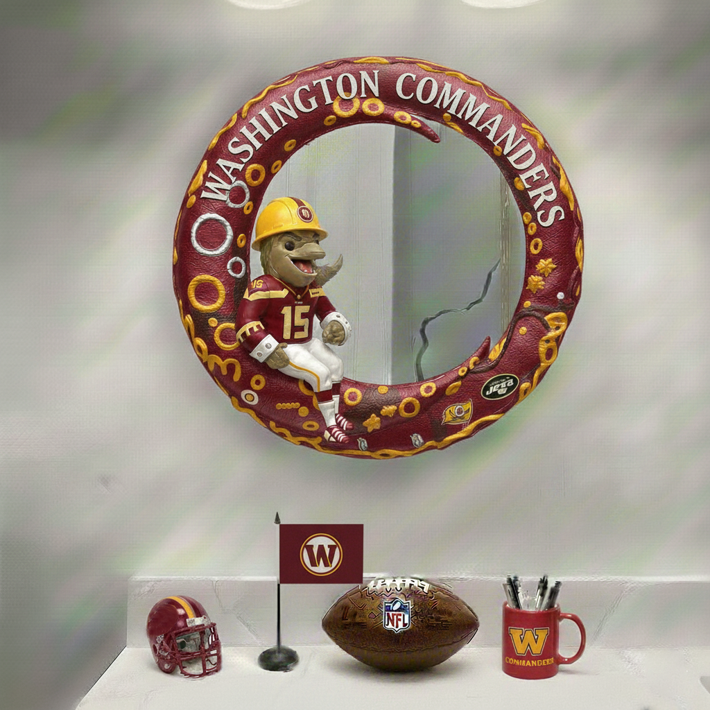 WC x NFL Moonlit  Custom Shaped Mirror - Personalized Gifts NAK CTKT