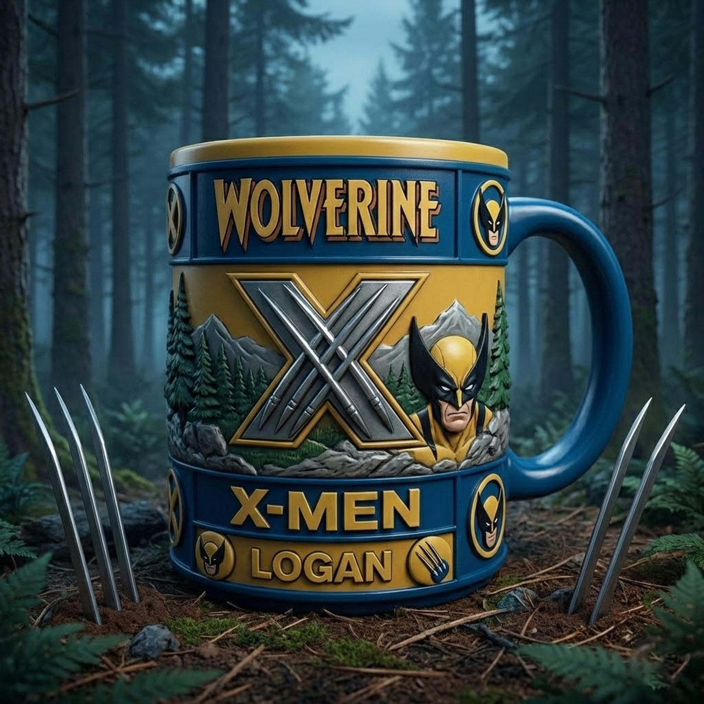 WOL X MARVEL LEGEND RELIEF MUG NAK NHT