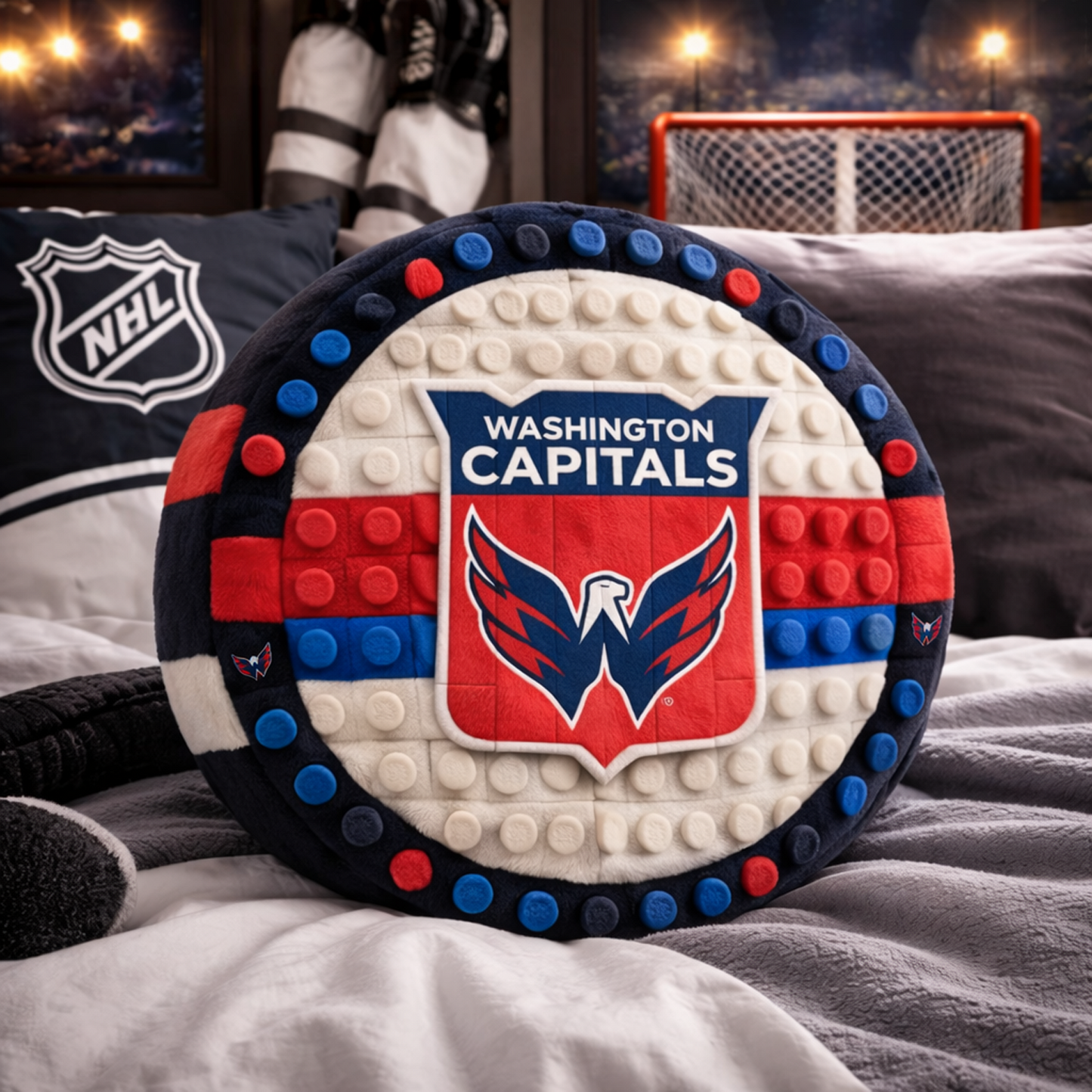WSH x NHL Hockey Logo Plush Pillow NAK NHT