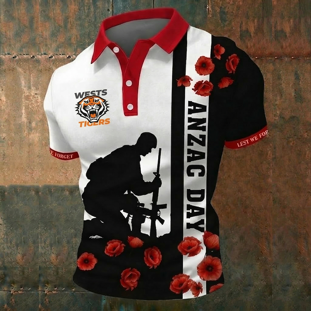WT + NRL ANZAC Day Special Edition Honour & Pride Polo NAK TTT