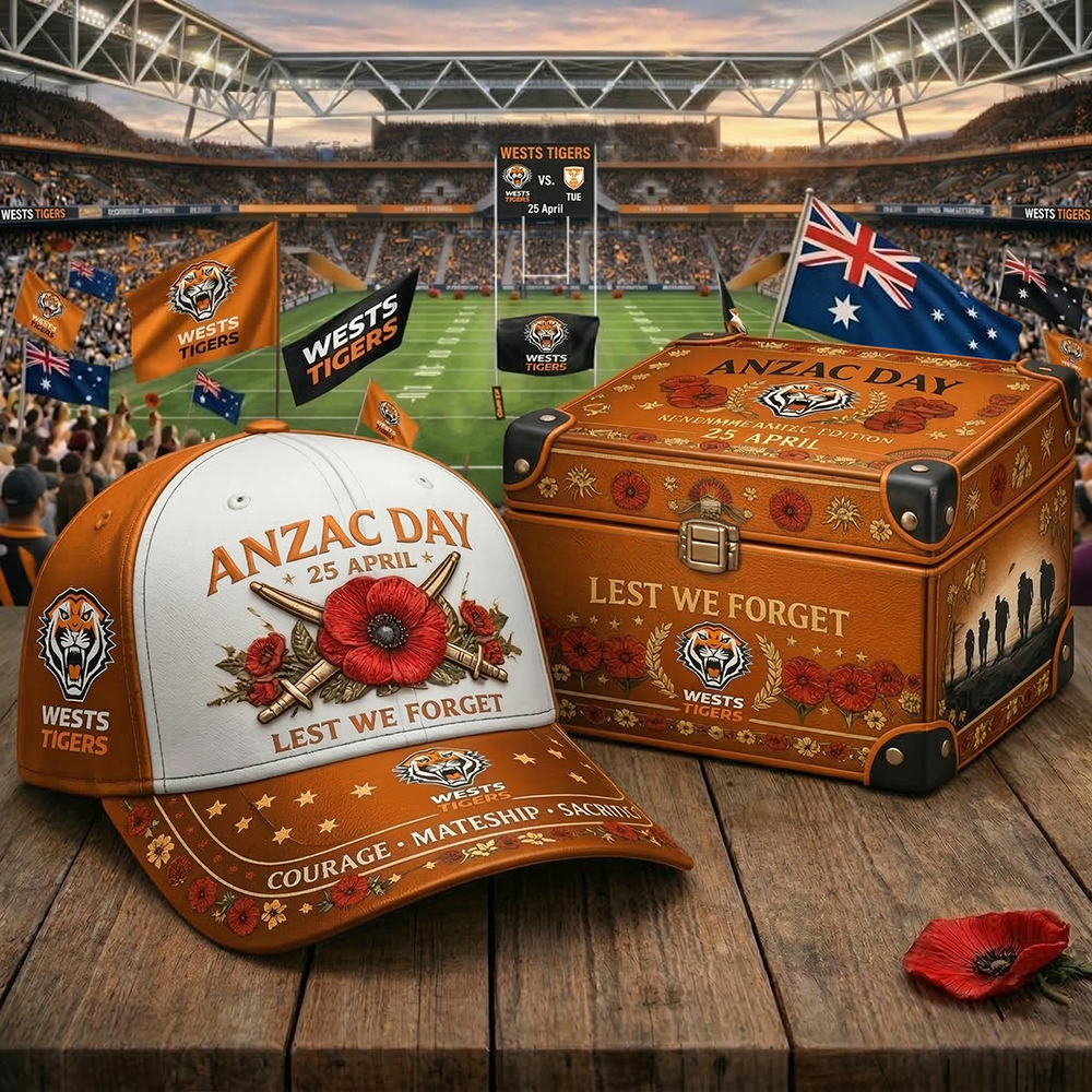 WT_NRL ANZAC Day Heritage Edition - Limited Lest We Forget Team Cap Set NAK TTT